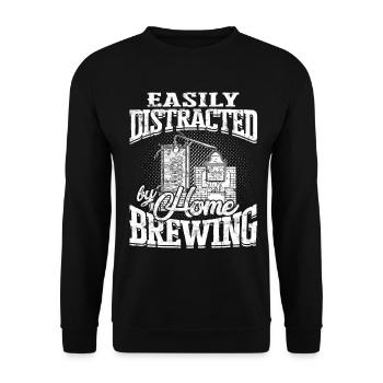 schnapps whiskey burning schnapps distiller gift idea - Unisex Sweatshirt - black - Front - Alina (178cm) & Michal (187cm)