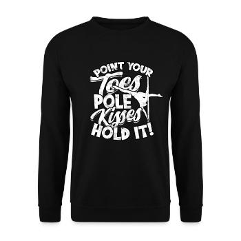 Pole Dance Gift Dancer Gift Idea Fitness - Sweat-shirt Unisexe - noir - Devant - Alina (178cm) & Michal (187cm)