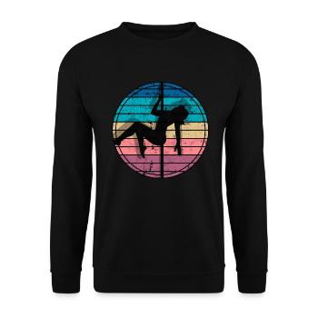 Pole Dance Gift Dancer Gift Idea Fitness - Sweat-shirt Unisexe - noir - Devant - Alina (178cm) & Michal (187cm)