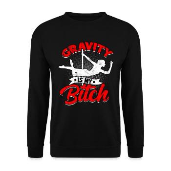Pole Dance Gift Dancer Gift Idea Fitness - Sweat-shirt Unisexe - noir - Devant - Alina (178cm) & Michal (187cm)