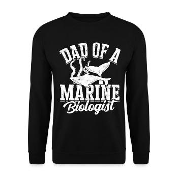 marinbiologi marinbiolog havbiologisk biolog - Unisex sweater - sort - Foran - Alina (178cm) & Michal (187cm)