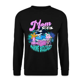 marinbiologi marinbiolog havbiologisk biolog - Unisex sweater - sort - Foran - Alina (178cm) & Michal (187cm)