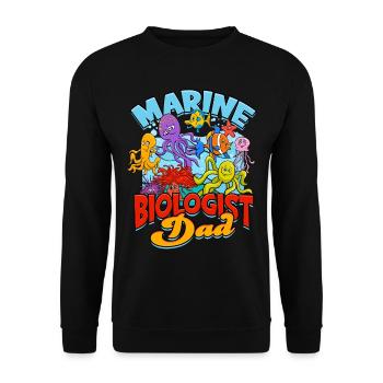 biologie marine biologiste marin biologie marine biologiste - Sweat-shirt Unisexe - noir - Devant - Alina (178cm) & Michal (187cm)