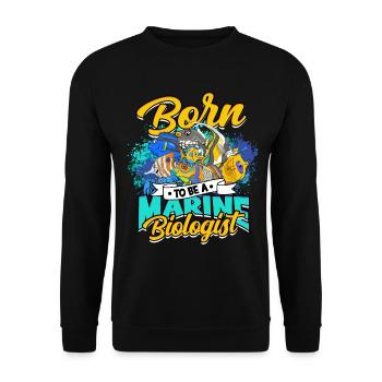 biologie marine biologiste marin biologie marine biologiste - Sweat-shirt Unisexe - noir - Devant - Alina (178cm) & Michal (187cm)