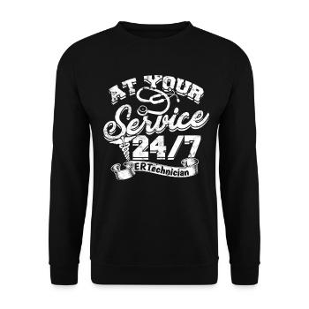 Emergency Department Nurse Hospital Hospitals - Unisex Sweatshirt - black - Front - Alina (178cm) & Michal (187cm)