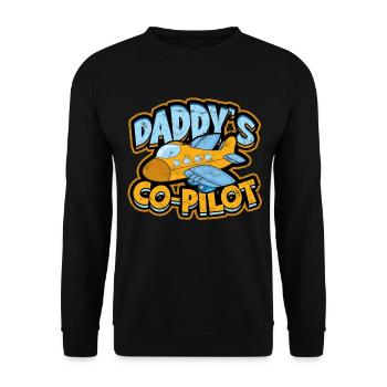 pilot flugzeug fliegen tochter geschenkidee gesche - Unisex Pullover - Schwarz - Vorne - Alina (178cm) & Michal (187cm)