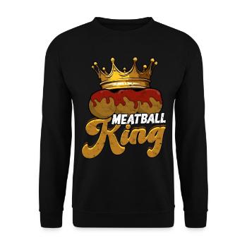 fleischklößchen essen spaghetti geschenk geschenki - Unisex Pullover - Schwarz - Vorne - Alina (178cm) & Michal (187cm)