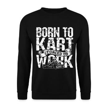 Kart conduite de kart pilotes de course Pilotes de course - Sweat-shirt Unisexe - noir - Devant - Alina (178cm) & Michal (187cm)