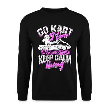 Kart conduite de kart pilotes de course Pilotes de course - Sweat-shirt Unisexe - noir - Devant - Alina (178cm) & Michal (187cm)