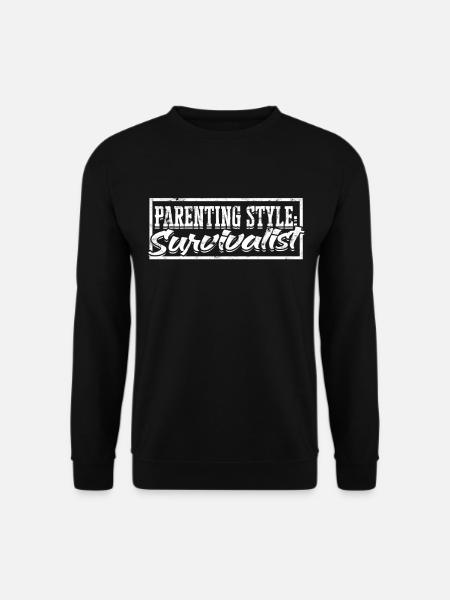 eltern geschenk mutter geschenkidee vater familie - Unisex Pullover - Schwarz