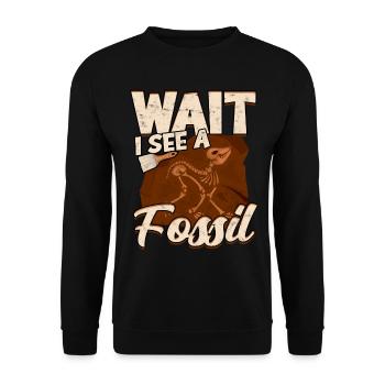 archéologue archéologie cadeau idée cadeau archés - Sweat-shirt Unisexe - noir - Devant - Alina (178cm) & Michal (187cm)