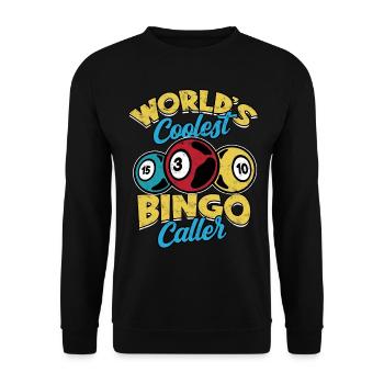 Bingo Jeu Joueur de bingo Grand-mère Loterie de jeu - Sweat-shirt Unisexe - noir - Devant - Alina (178cm) & Michal (187cm)