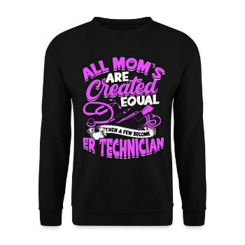 Emergency Department Nurse Hospital Hospitals - Unisex Sweatshirt - black - Front - Alina (178cm) & Michal (187cm)
