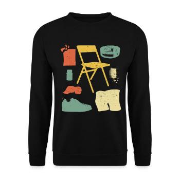 Just Powerlifting Things - Unisex Sweatshirt - black - Front - Alina (178cm) & Michal (187cm)