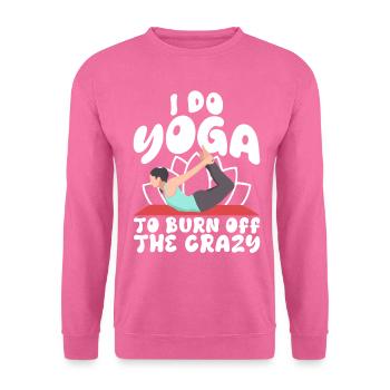 Je fais du yoga pour brûler les fous - Sweat-shirt Unisexe - rose - Devant