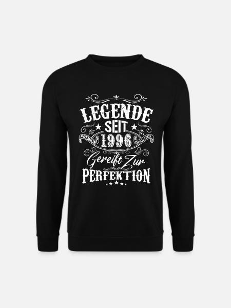 Legende Seit 1996 Gereift Zur Perfektion, Geschenk - Unisex Pullover - Schwarz