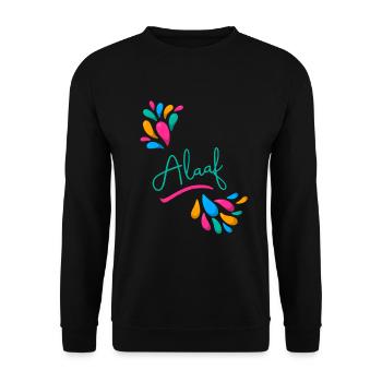 Alaaf - Unisex Pullover - Schwarz - Vorne - Alina (178cm) & Michal (187cm)