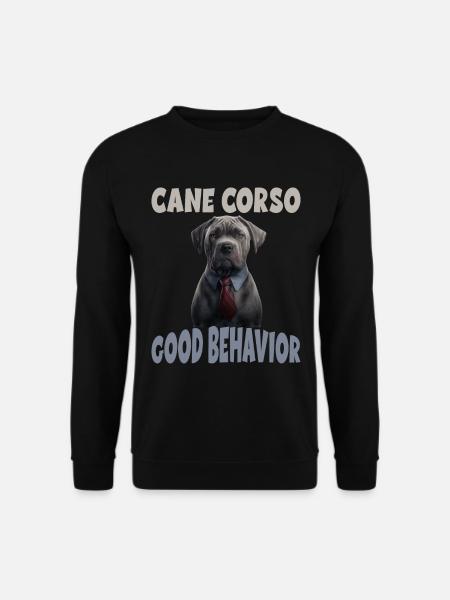 Cane Corso Gutes Benehmen Hundeerziehung - Unisex Pullover - Schwarz