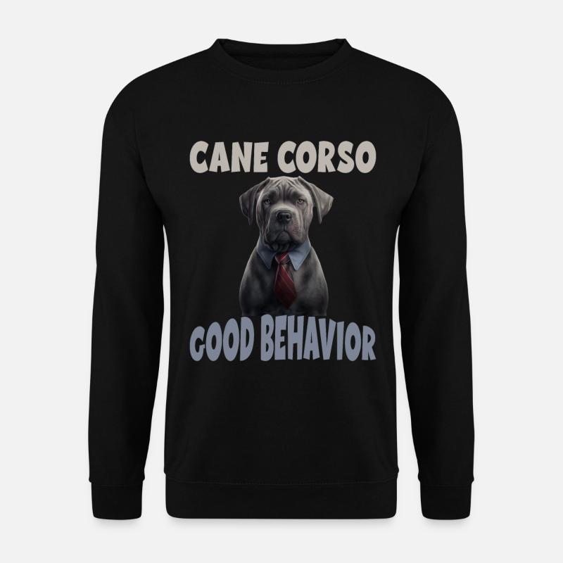 Cane Corso Gutes Benehmen Hundeerziehung - Unisex Pullover - Schwarz