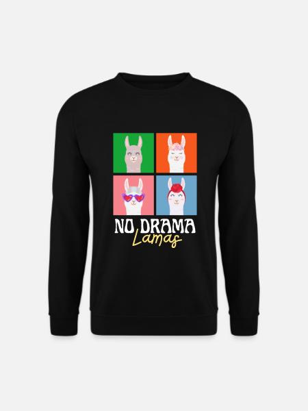 No Drama Lama - Unisex Sweatshirt - black