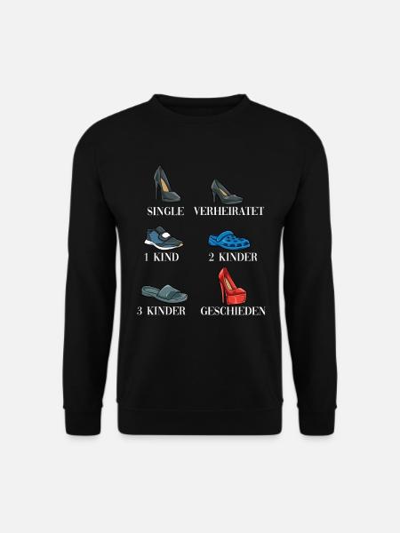 Leben einer Frau Single Verheiratet Geschieden - Unisex Pullover - Schwarz