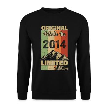 2014 Original - Made in 2014 - Limited Edition - Unisex Sweatshirt - black - Front - Alina (178cm) & Michal (187cm)