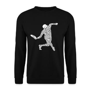 Disc Golf Symboles Silhouette Disc Golf - Sweat-shirt Unisexe - noir - Devant - Alina (178cm) & Michal (187cm)