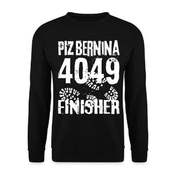 Piz Bernina 4049 Finisher Mountaineer Suisse 4000 - Sweat-shirt Unisexe - noir - Devant - Alina (178cm) & Michal (187cm)