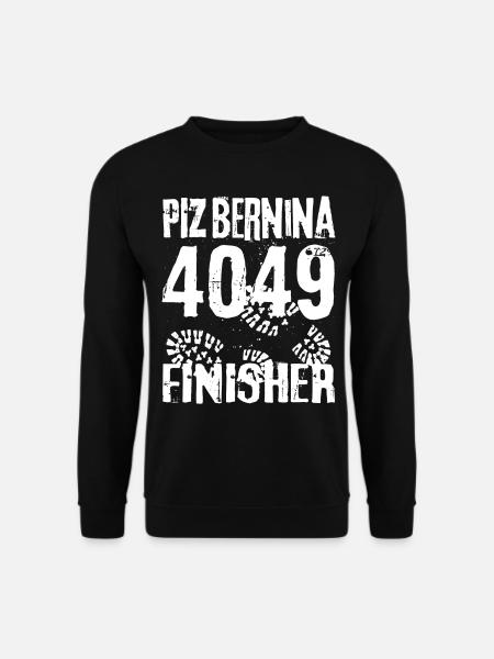 Piz Bernina 4049 Finisher Mountaineer Switzerland 4000 - Unisex Sweatshirt - black