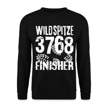 Wildspitze 3768 Ötztal Bergsteiger Mein Berg - Unisex Sweatshirt - black - Front - Alina (178cm) & Michal (187cm)