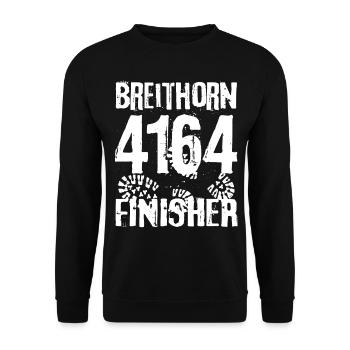 Breithorn 4164 Finisher Valais Randonnée alpiniste - Sweat-shirt Unisexe - noir - Devant - Alina (178cm) & Michal (187cm)
