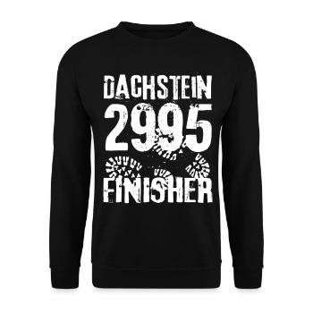 Dachstein 2995 Finisher Bergsteiger Wanderer Berg - Unisex Pullover - Schwarz - Vorne - Alina (178cm) & Michal (187cm)