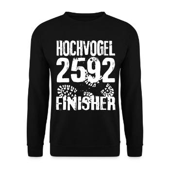 Hochvogel 2592 Finisher Allgäu Randonnée Alpes Montagne - Sweat-shirt Unisexe - noir - Devant - Alina (178cm) & Michal (187cm)
