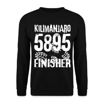 Kilimandjaro Randonnée alpiniste en Tanzanie Kenya - Sweat-shirt Unisexe - noir - Devant - Alina (178cm) & Michal (187cm)