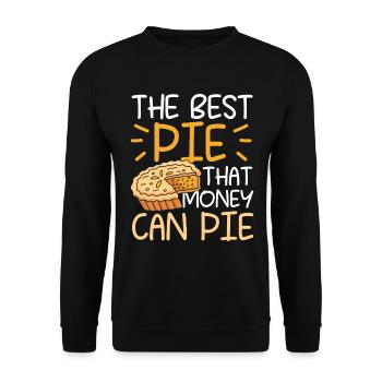 The Best Pie That Money Can Pie für einen Apple - Unisex Pullover - Schwarz - Vorne - Alina (178cm) & Michal (187cm)