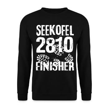 Seekofel Croda del Becco Sas dla Porta Dolomites - Sweat-shirt Unisexe - noir - Devant - Alina (178cm) & Michal (187cm)