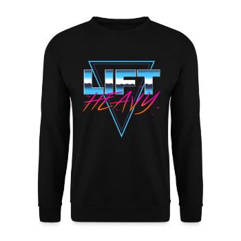Soulever lourd - Sweat-shirt Unisexe - noir - Devant - Alina (178cm) & Michal (187cm)