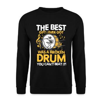 A Broken Drum You Can't Beat It - Unisex Pullover - Schwarz - Vorne - Alina (178cm) & Michal (187cm)