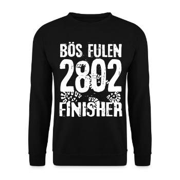 Böse Fulen Böser Lazy Mountaineer Randonnée Glaris - Sweat-shirt Unisexe - noir - Devant - Alina (178cm) & Michal (187cm)