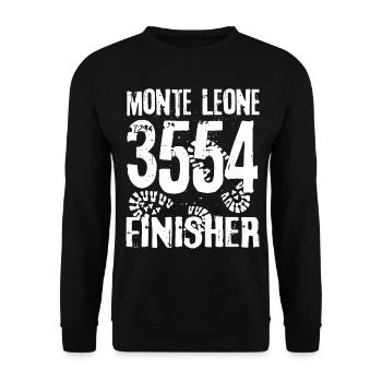 Monte Leone Finisher Valais Mountaineer Suisse - Sweat-shirt Unisexe - noir - Devant - Alina (178cm) & Michal (187cm)