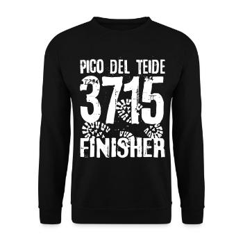 Canadas Pico del Teide Tenerife Alpinisme Montagne - Sweat-shirt Unisexe - noir - Devant - Alina (178cm) & Michal (187cm)
