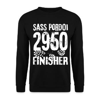 Sass Pordoi Pordoi Pic Trentino Sella Dolomites - Sweat-shirt Unisexe - noir - Devant - Alina (178cm) & Michal (187cm)