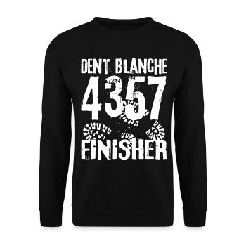 Dent Blanche Mountain Valais Suisse 4000 Alpinistes - Sweat-shirt Unisexe - noir - Devant - Alina (178cm) & Michal (187cm)