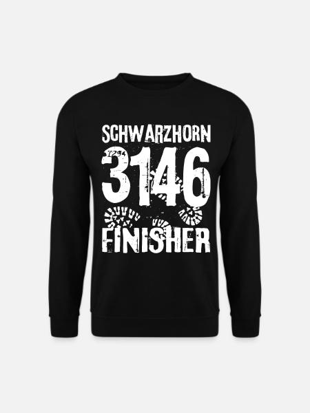 Flüela Schwarzhorn Bergsteiger Berg Albula Davos - Unisex Pullover - Schwarz