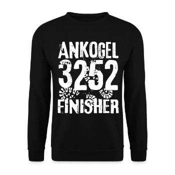 Ankogel Finisher Berg Bad Gastein Kärnten Salzburg - Unisex Pullover - Schwarz - Vorne - Alina (178cm) & Michal (187cm)