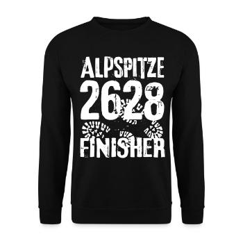 Alpspitze Finisher Klettersteig Wanderung Bayern - Unisex Pullover - Schwarz - Vorne - Alina (178cm) & Michal (187cm)