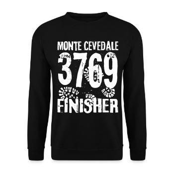 Monte Cevedale, Mount Ortles, Alps, Italy, South Tyrol - Unisex Sweatshirt - black - Front - Alina (178cm) & Michal (187cm)