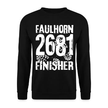Faulhorn Finisher Berg Berner Oberland Grindelwald - Unisex Pullover - Schwarz - Vorne - Alina (178cm) & Michal (187cm)