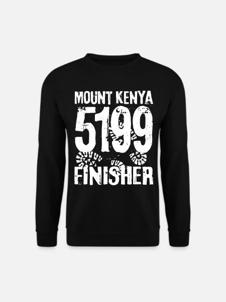 Mount Kenya Finisher Kenia Nationalpark Besteigung - Unisex Pullover - Schwarz
