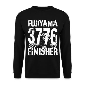 Mount Fuji Fujiyama volcano mountain Japan mountaineering - Unisex Sweatshirt - black - Front - Alina (178cm) & Michal (187cm)